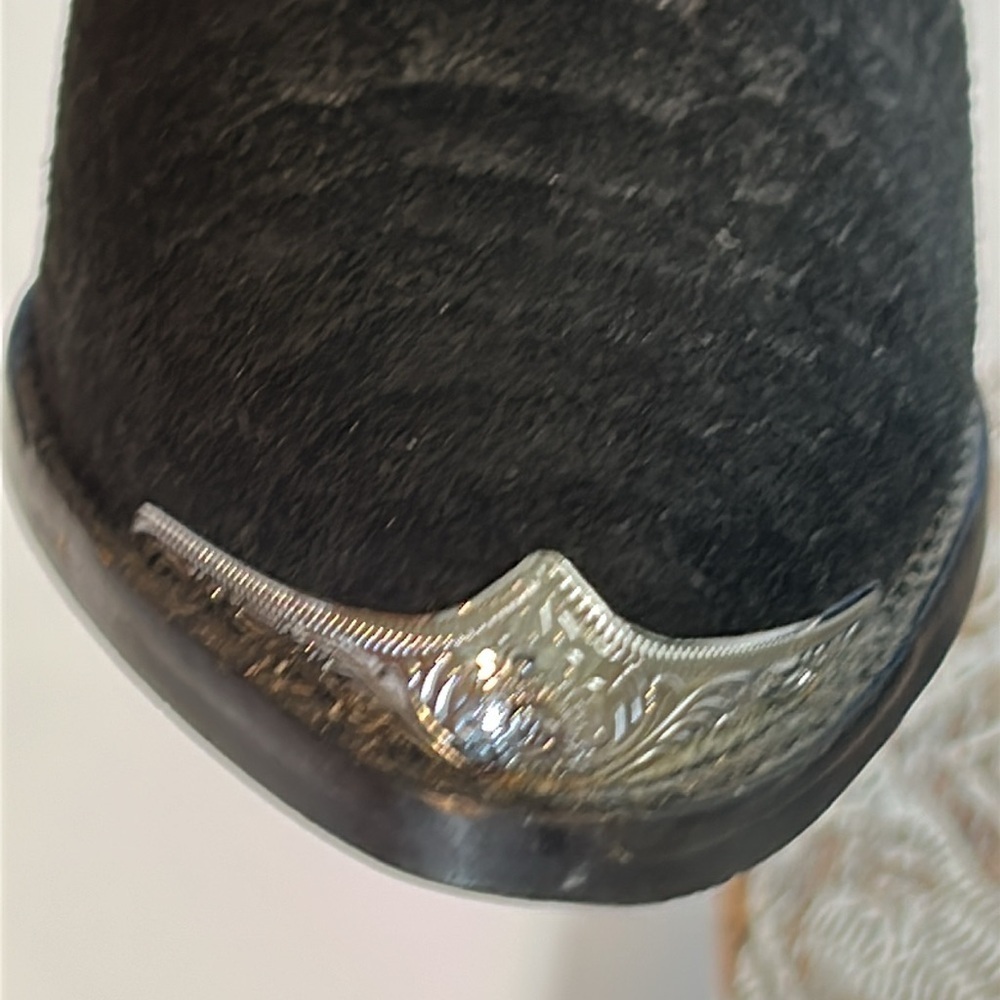 JEFFREY CAMPBELL BLACK SNAKESKIN DESIGN BOOTIES SIZE 6 - Picture 12 of 12
